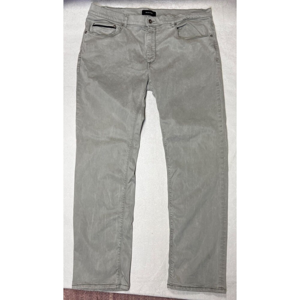Bugatchi 5 Pocket Stretch Pants Soft Khaki Men's Size W42xL32 Made in Italy